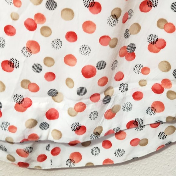 Talbots V Front Neck Short Sleeve Blouse Size Small Petite - Picture 6 of 7